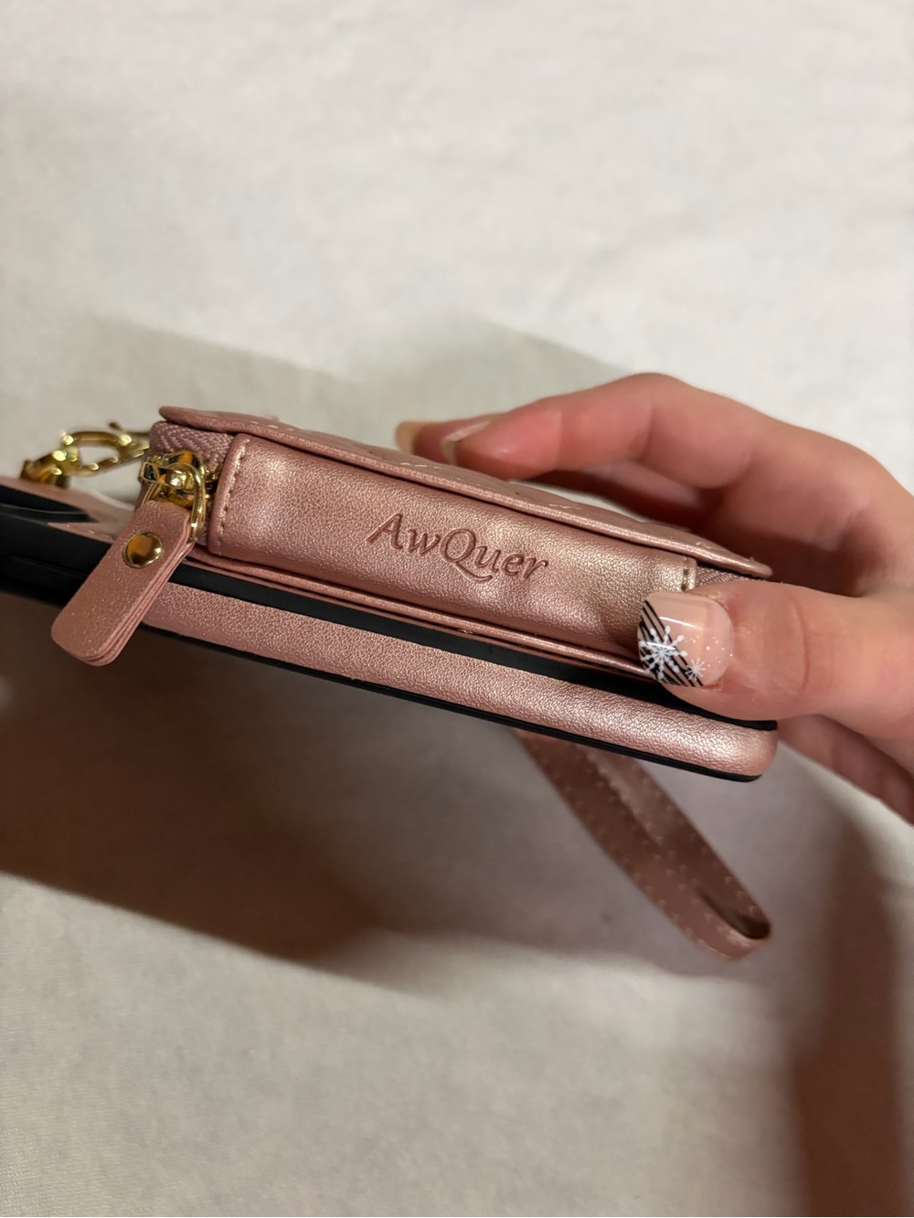 Preppy Rose Gold Phone Case - Picture 2 of 8